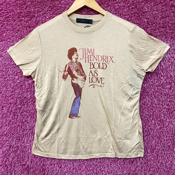 Jimi Hendrix Bold as Love Vintage Style Tissue T-Shirt Small - Picture 1 of 4